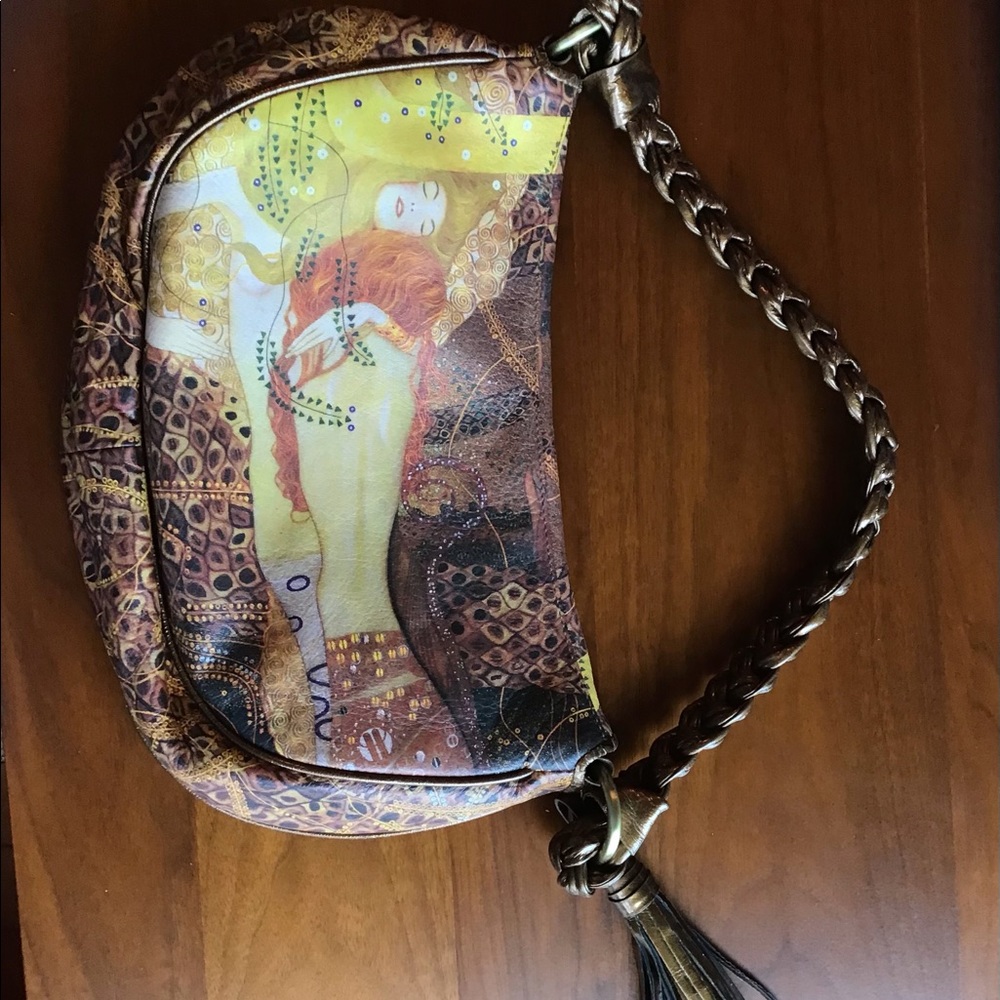 Leather Icon Bag- Water Serpents by Painter Klimt